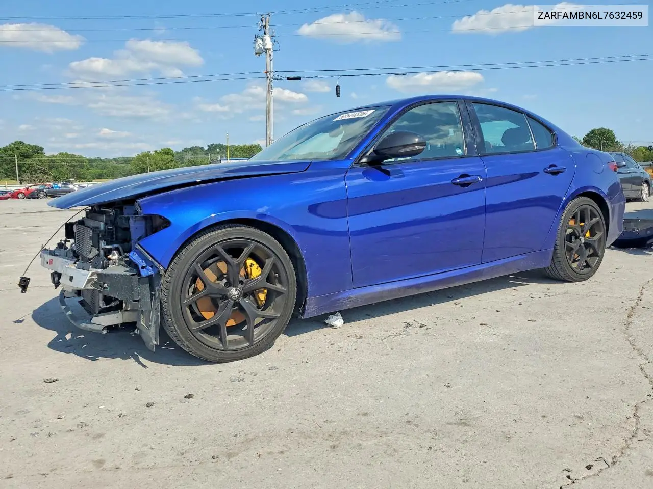 2020 Alfa Romeo Giulia Ti VIN: ZARFAMBN6L7632459 Lot: 58544536