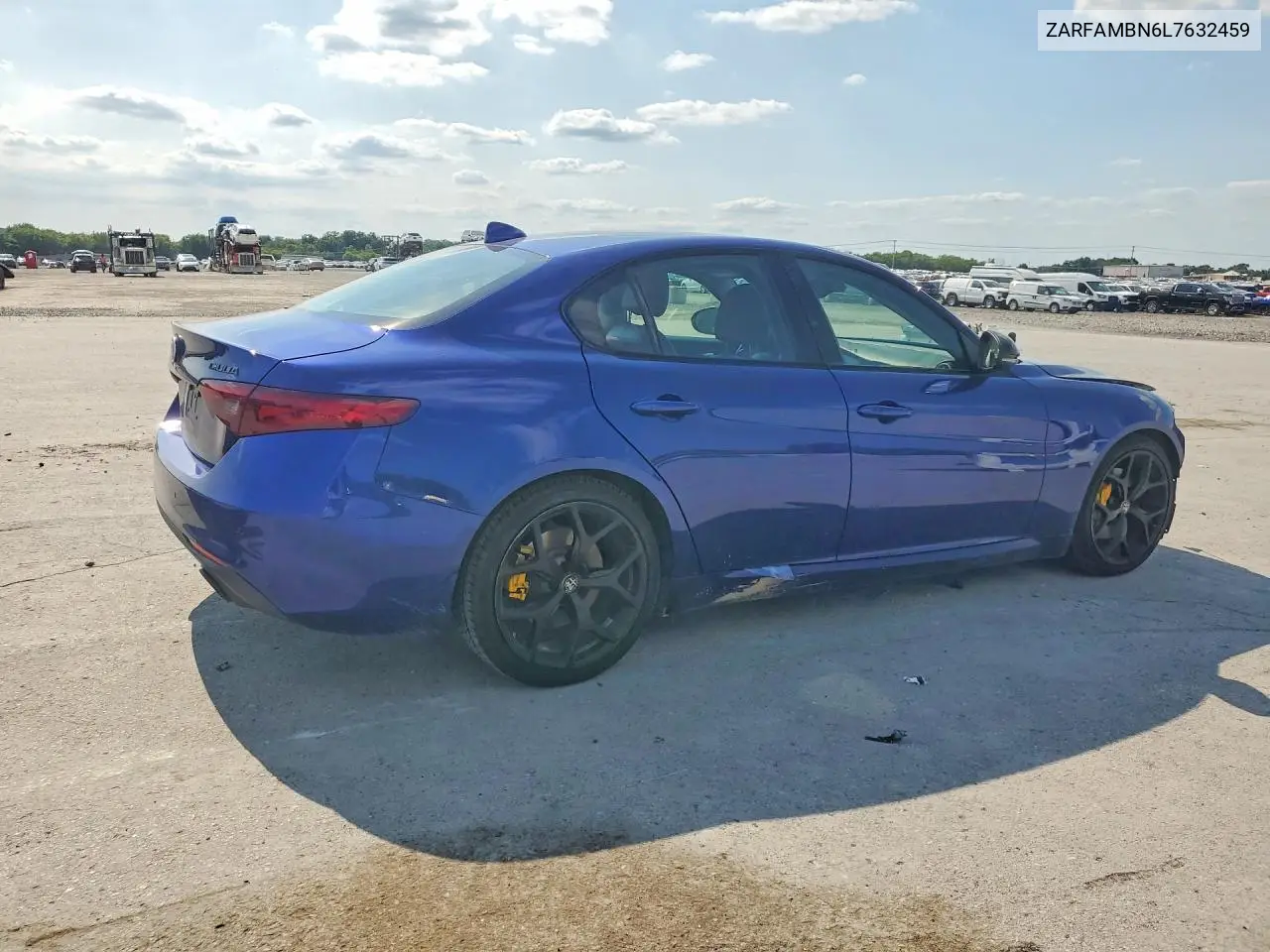 2020 Alfa Romeo Giulia Ti VIN: ZARFAMBN6L7632459 Lot: 58544536