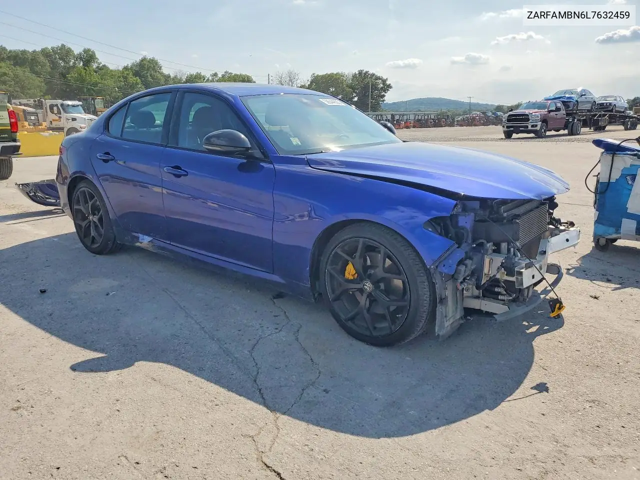 2020 Alfa Romeo Giulia Ti VIN: ZARFAMBN6L7632459 Lot: 58544536