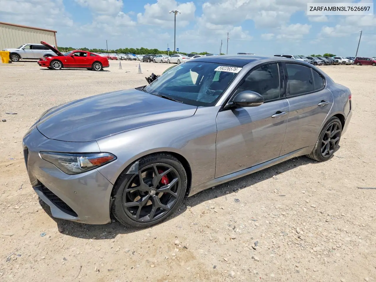 2020 Alfa Romeo Giulia Ti VIN: ZARFAMBN3L7626697 Lot: 59226576