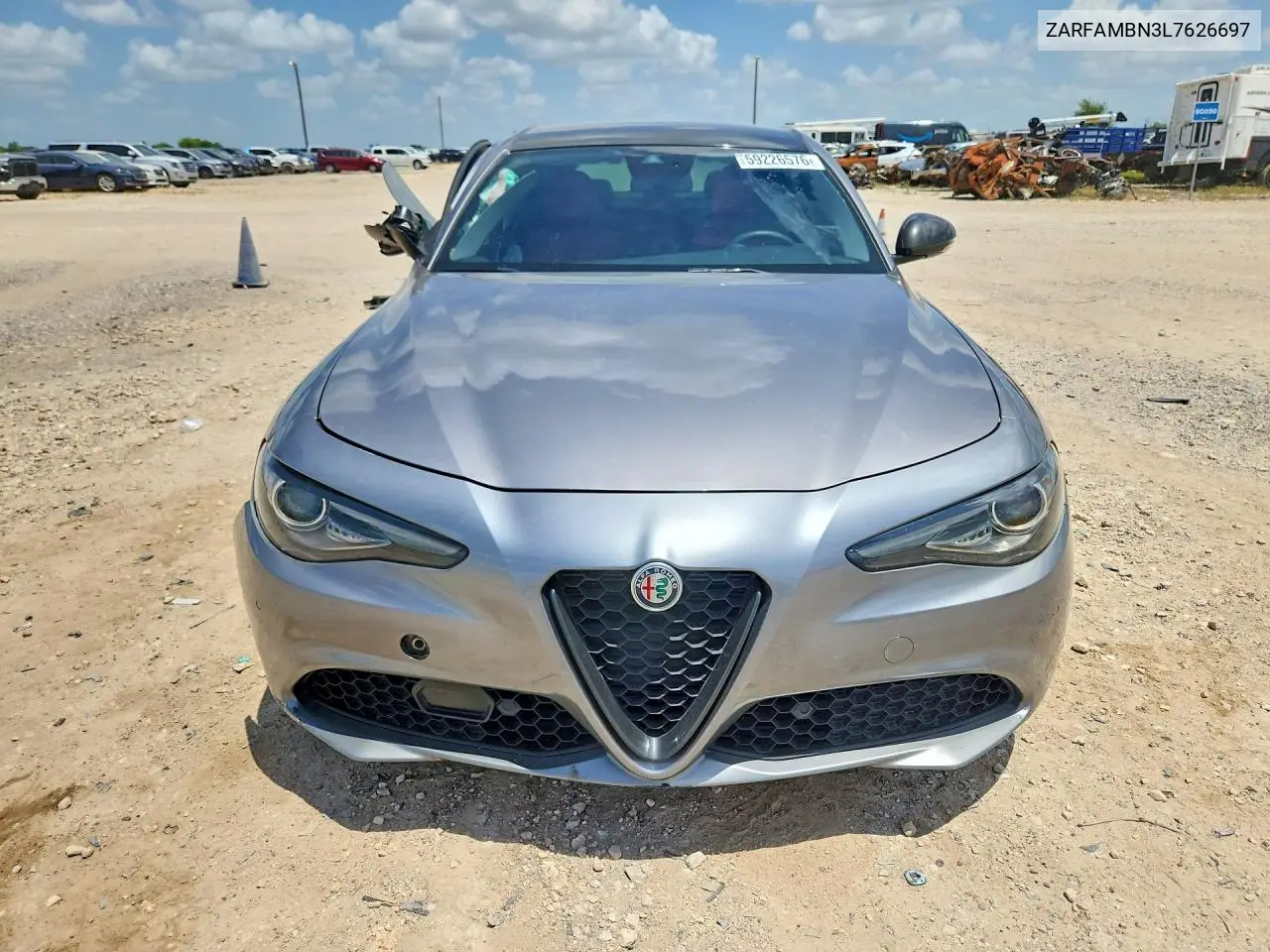 2020 Alfa Romeo Giulia Ti VIN: ZARFAMBN3L7626697 Lot: 59226576