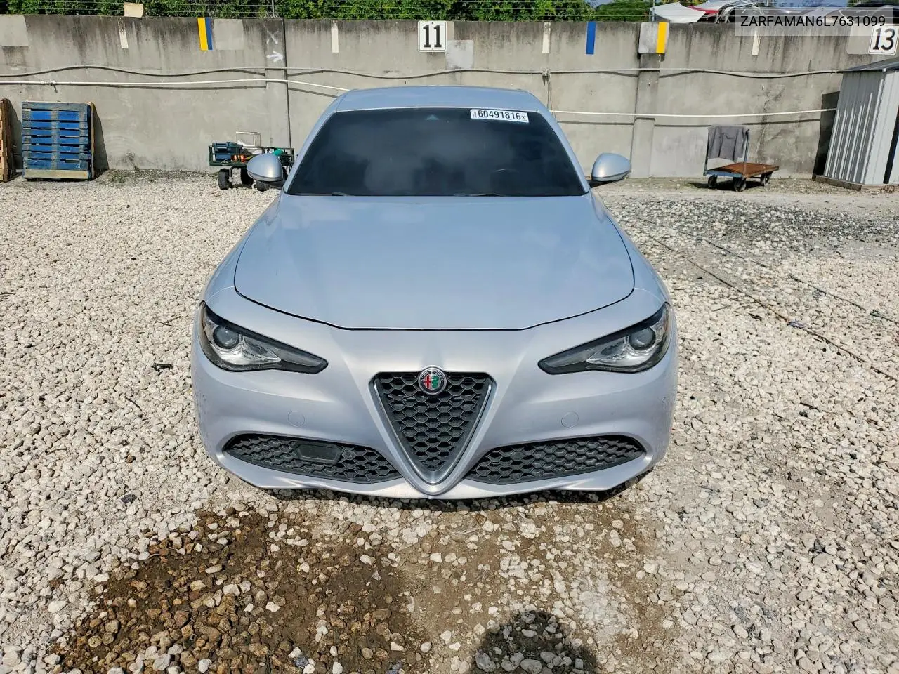 2020 Alfa Romeo Giulia VIN: ZARFAMAN6L7631099 Lot: 60491816