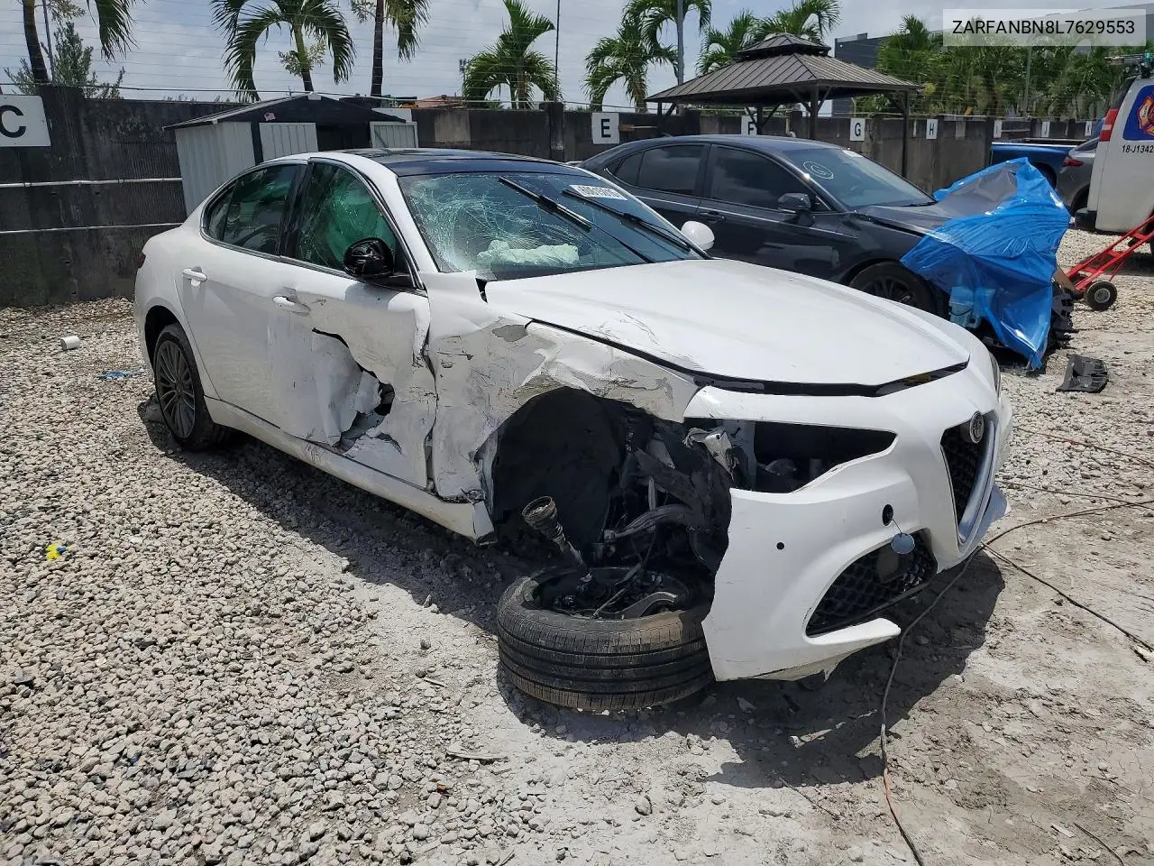 2020 Alfa Romeo Giulia Ti VIN: ZARFANBN8L7629553 Lot: 60615016
