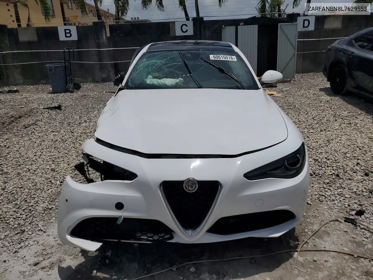 2020 Alfa Romeo Giulia Ti VIN: ZARFANBN8L7629553 Lot: 60615016