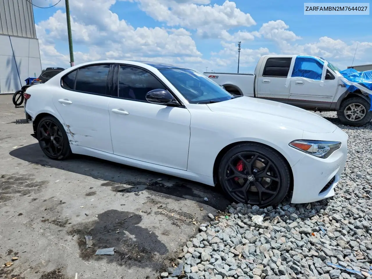 2021 Alfa Romeo Giulia Ti VIN: ZARFAMBN2M7644027 Lot: 51853396