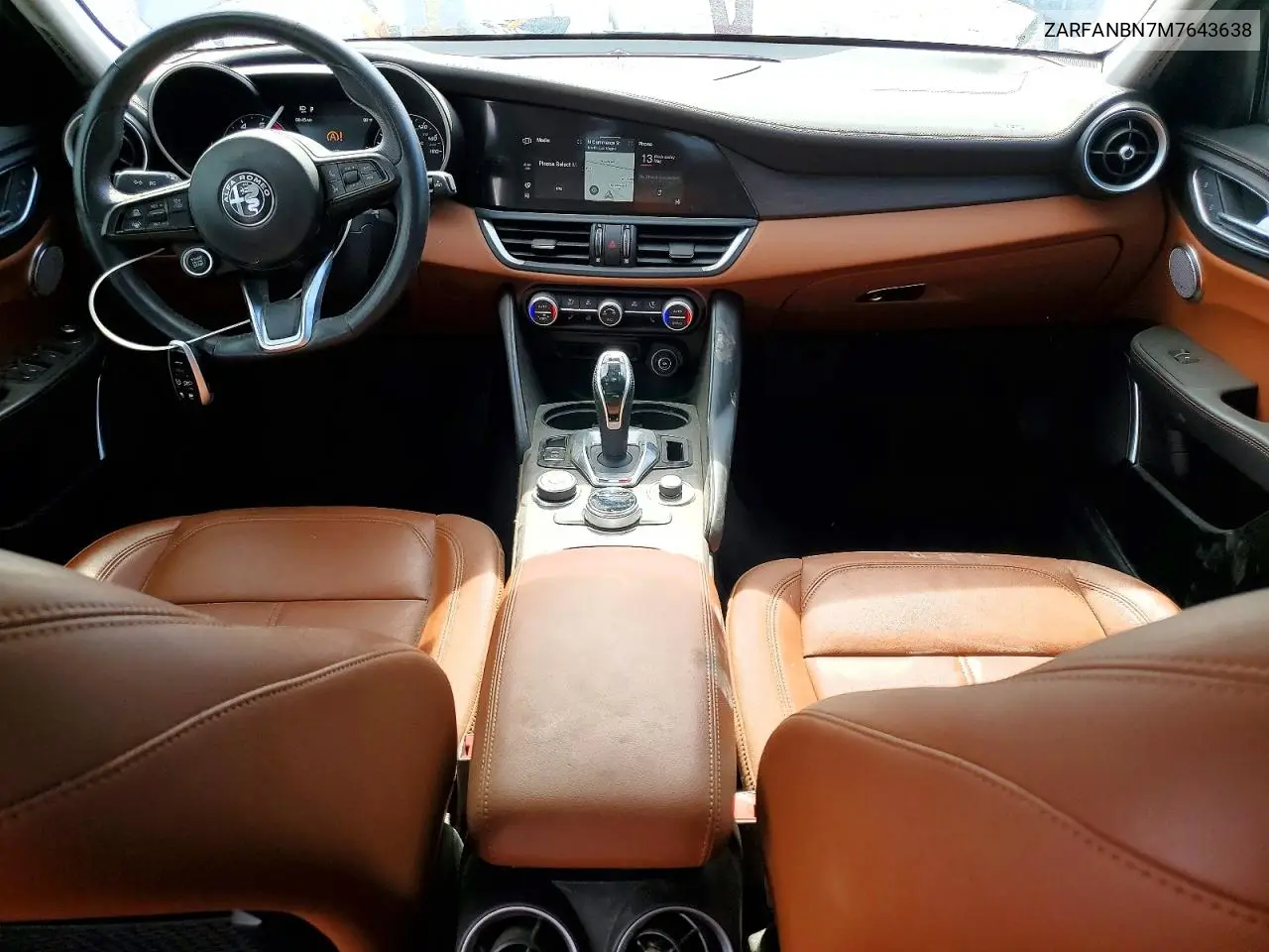 2021 Alfa Romeo Giulia VIN: ZARFANBN7M7643638 Lot: 53428866