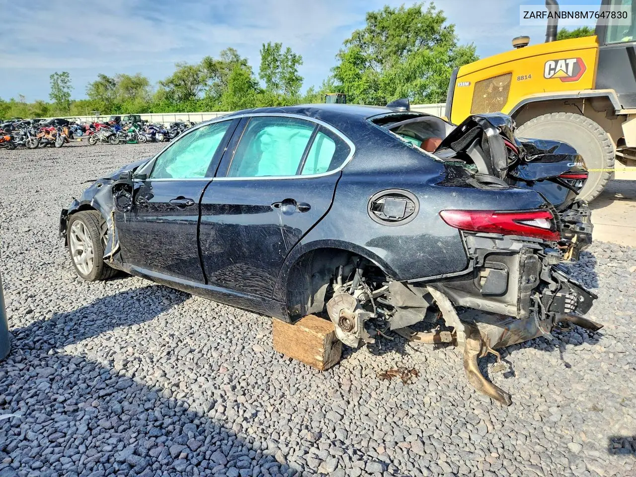 2021 Alfa Romeo Giulia Ti VIN: ZARFANBN8M7647830 Lot: 54922276