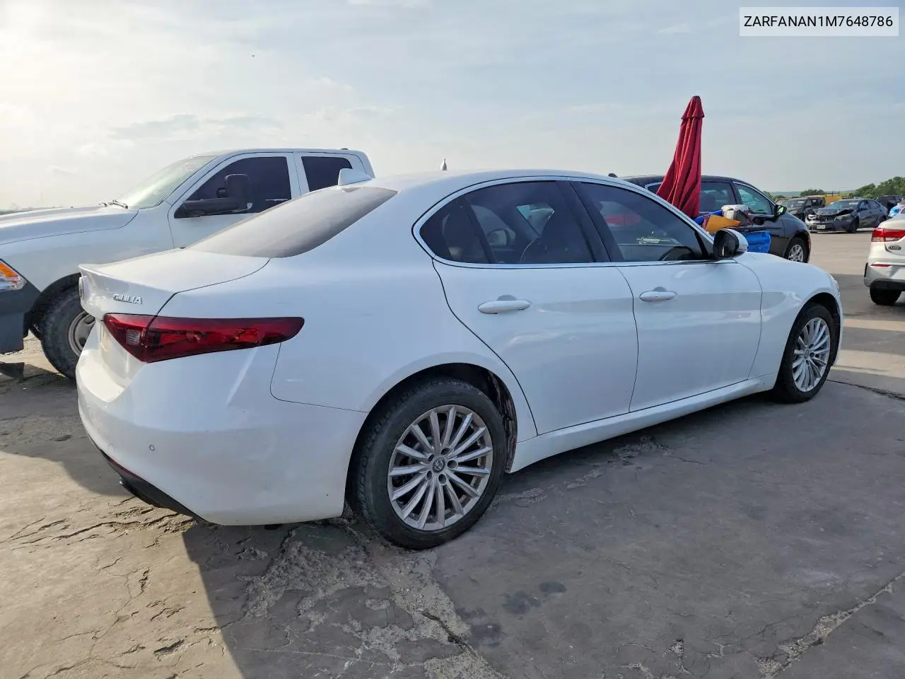 2021 Alfa Romeo Giulia Sport VIN: ZARFANAN1M7648786 Lot: 58972416