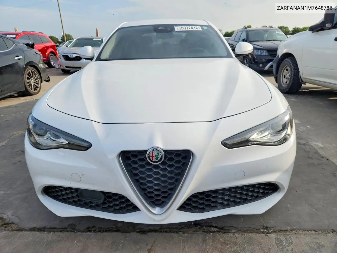 2021 Alfa Romeo Giulia Sport VIN: ZARFANAN1M7648786 Lot: 58972416