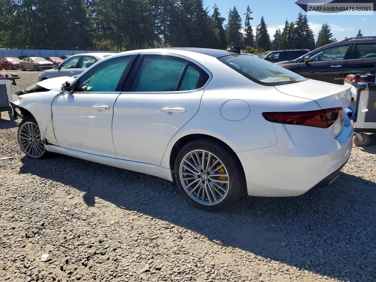 2021 Alfa Romeo Giulia Ti VIN: ZARFAMBN8M7648051 Lot: 60259686