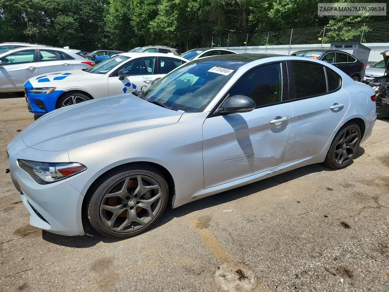 2021 Alfa Romeo Giulia Sport VIN: ZARFAMAN7M7639634 Lot: 61164846