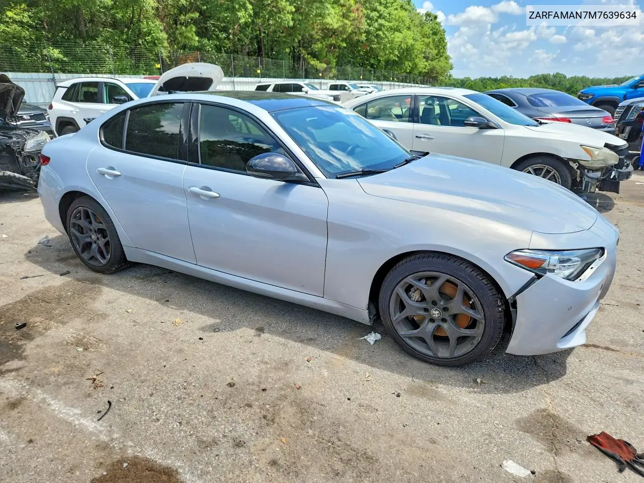 2021 Alfa Romeo Giulia Sport VIN: ZARFAMAN7M7639634 Lot: 61164846