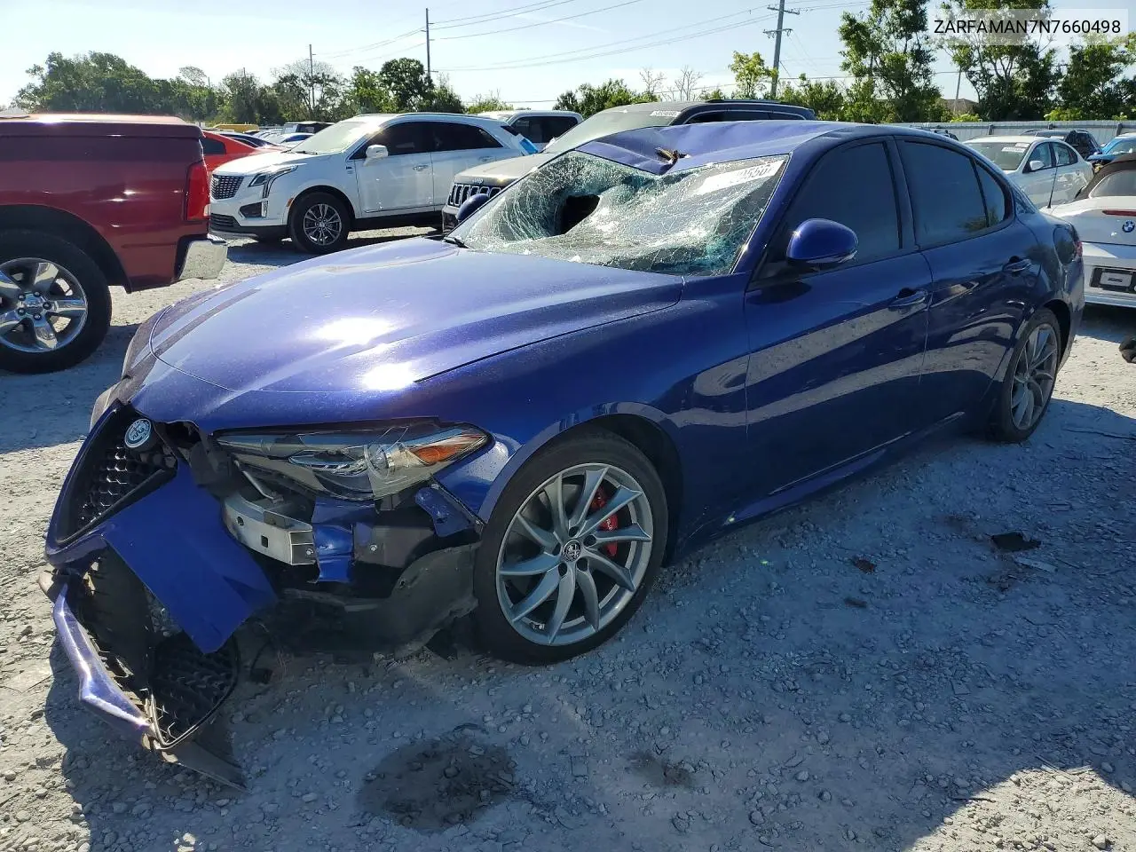 2022 Alfa Romeo Giulia VIN: ZARFAMAN7N7660498 Lot: 41629556