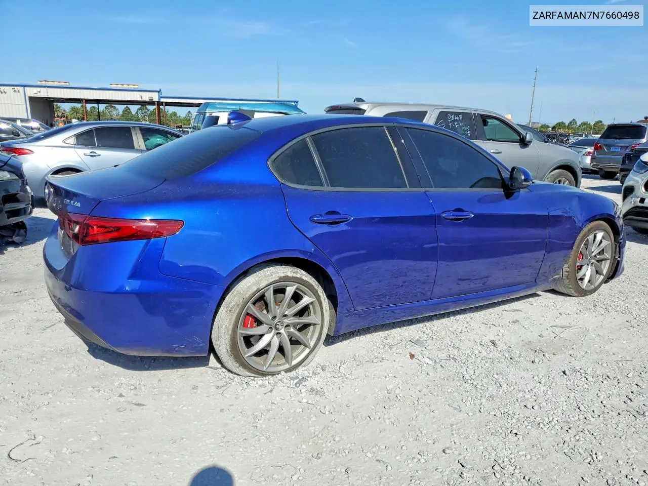 2022 Alfa Romeo Giulia VIN: ZARFAMAN7N7660498 Lot: 41629556