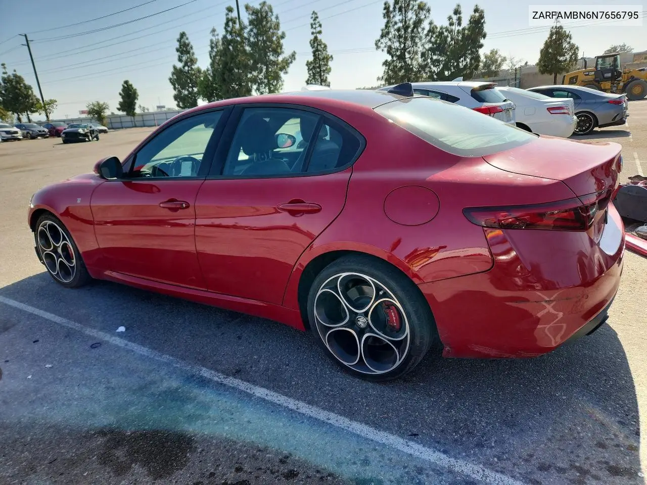 2022 Alfa Romeo Giulia Super VIN: ZARFAMBN6N7656795 Lot: 51543896