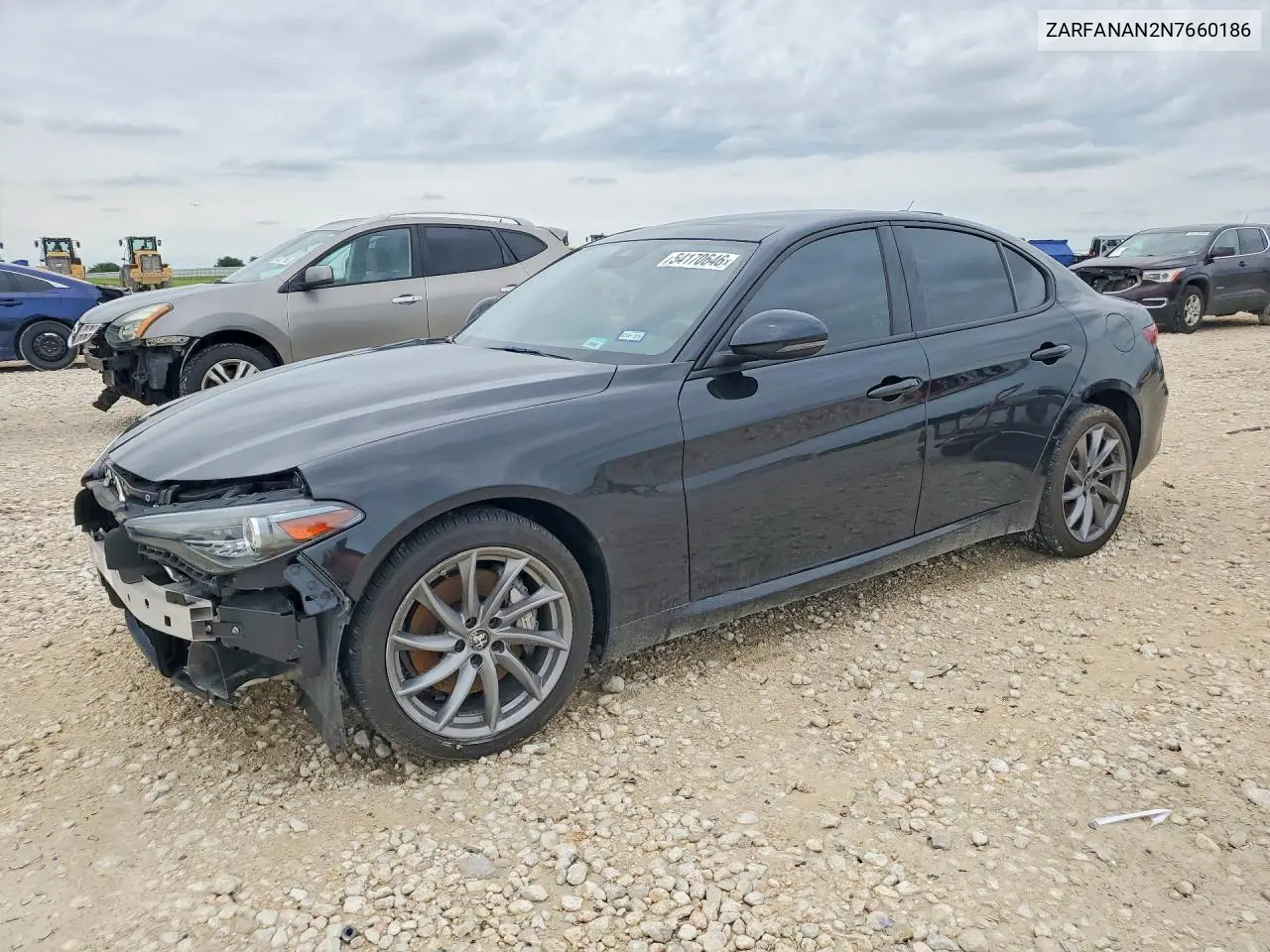 2022 Alfa Romeo Giulia VIN: ZARFANAN2N7660186 Lot: 54170646
