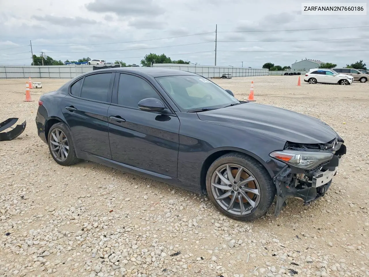 2022 Alfa Romeo Giulia VIN: ZARFANAN2N7660186 Lot: 54170646