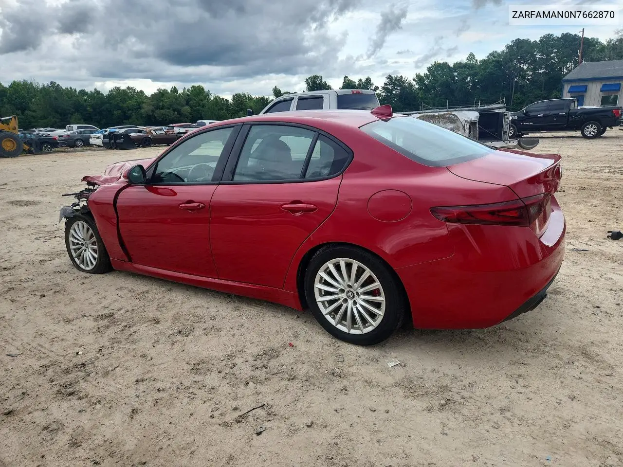 2022 Alfa Romeo Giulia VIN: ZARFAMAN0N7662870 Lot: 55350476