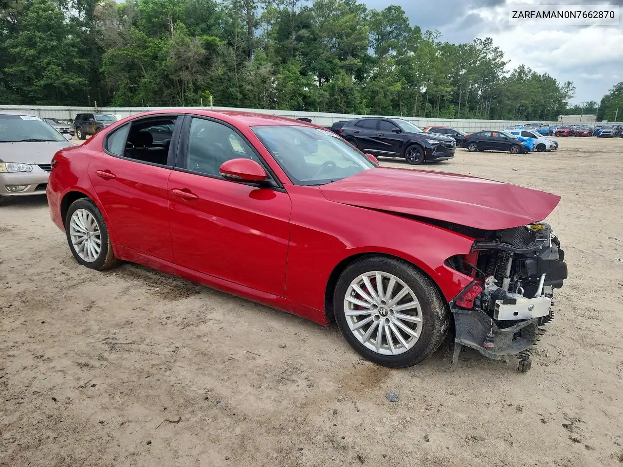2022 Alfa Romeo Giulia VIN: ZARFAMAN0N7662870 Lot: 55350476