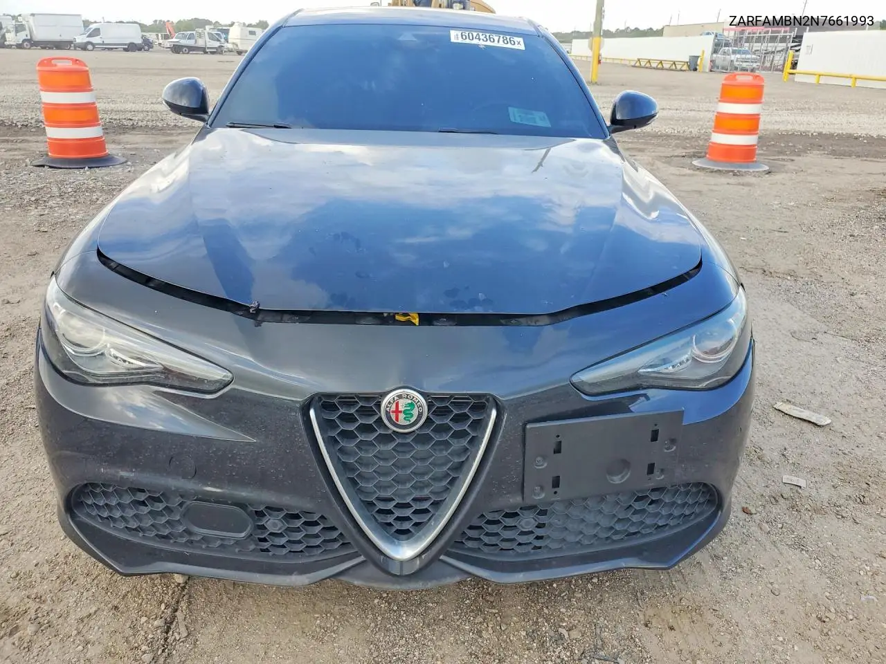 2022 Alfa Romeo Giulia Super/Super Sport VIN: ZARFAMBN2N7661993 Lot: 60436786