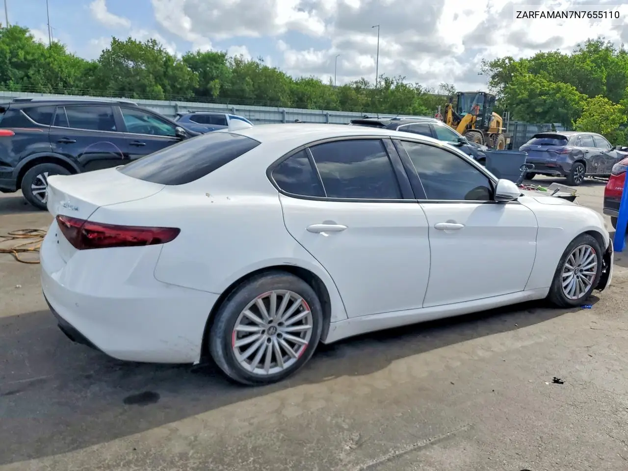 2022 Alfa Romeo Giulia VIN: ZARFAMAN7N7655110 Lot: 60825856