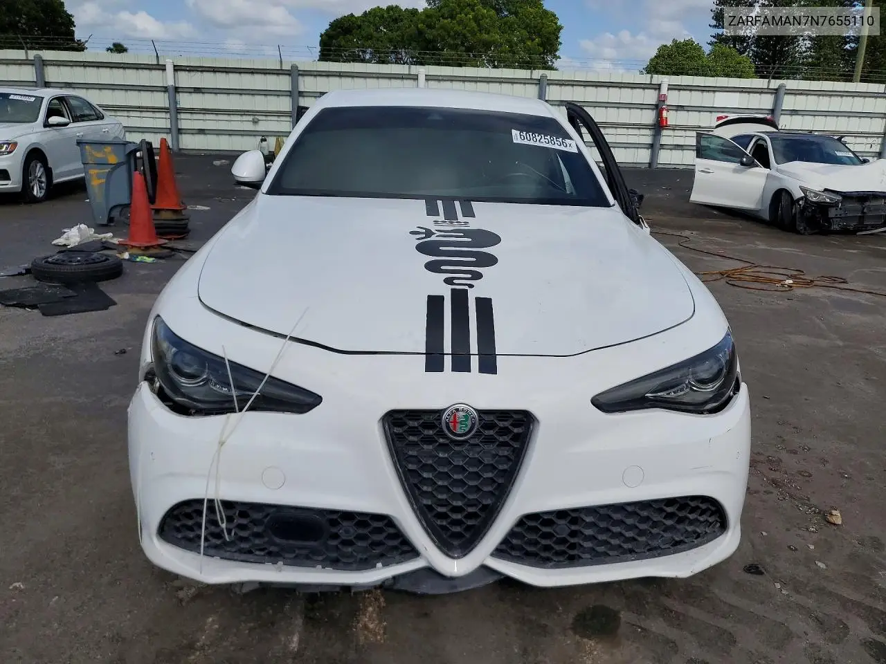2022 Alfa Romeo Giulia VIN: ZARFAMAN7N7655110 Lot: 60825856
