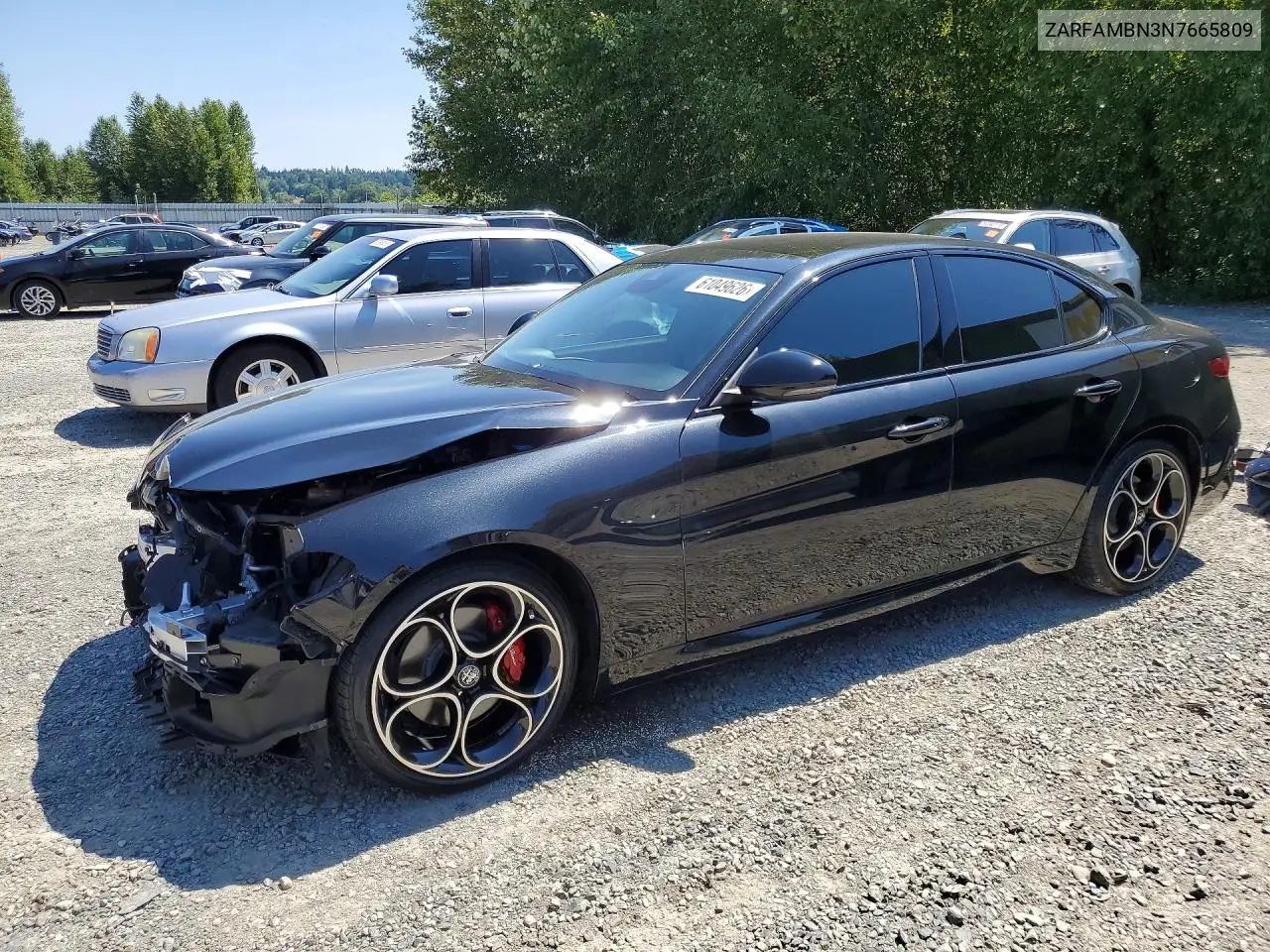 2022 Alfa Romeo Giulia Super VIN: ZARFAMBN3N7665809 Lot: 61049626
