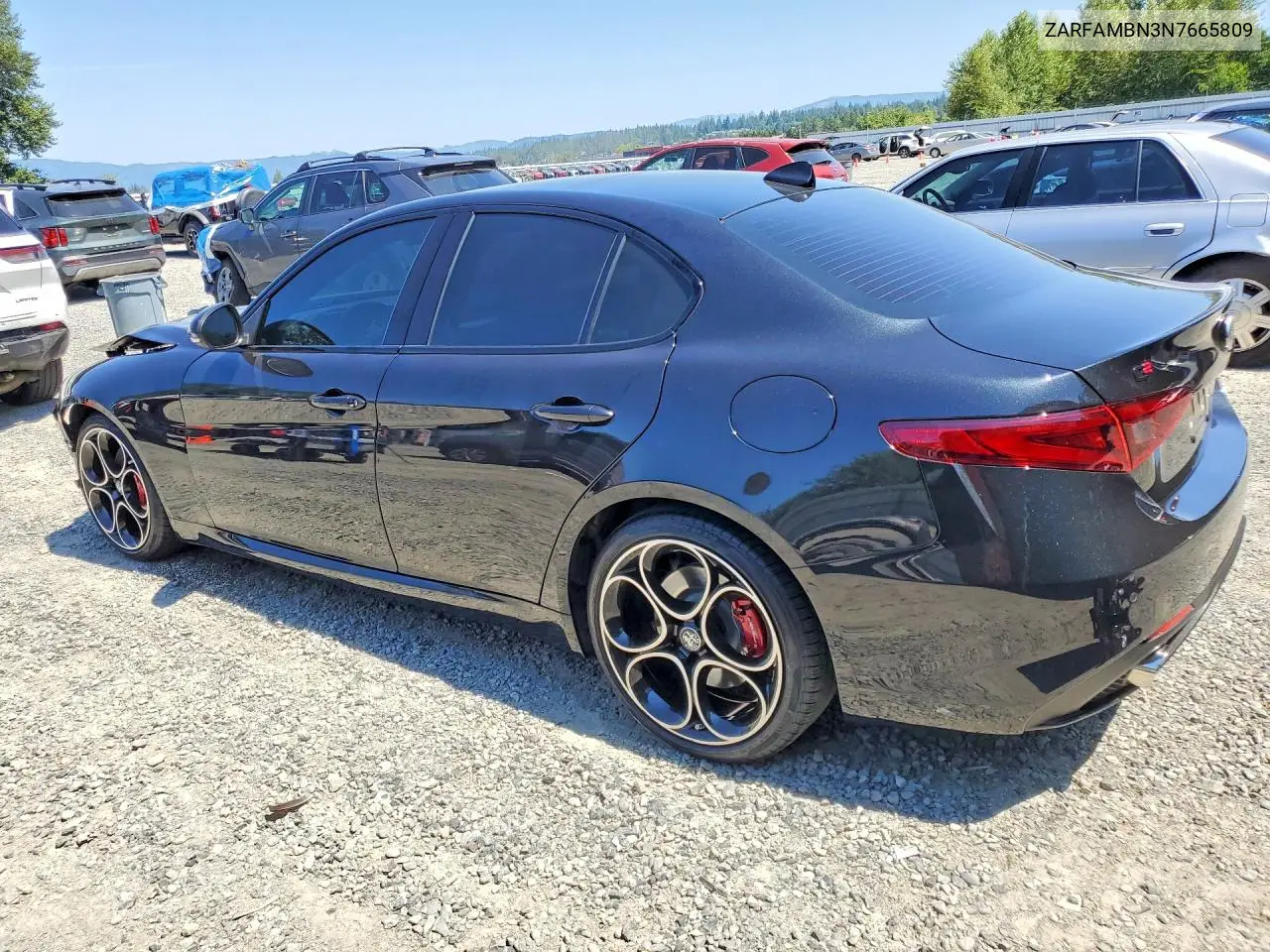 2022 Alfa Romeo Giulia Super VIN: ZARFAMBN3N7665809 Lot: 61049626