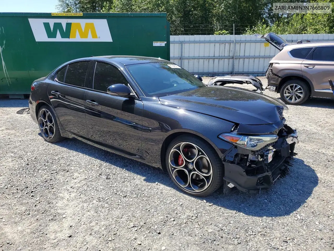 2022 Alfa Romeo Giulia Super VIN: ZARFAMBN3N7665809 Lot: 61049626