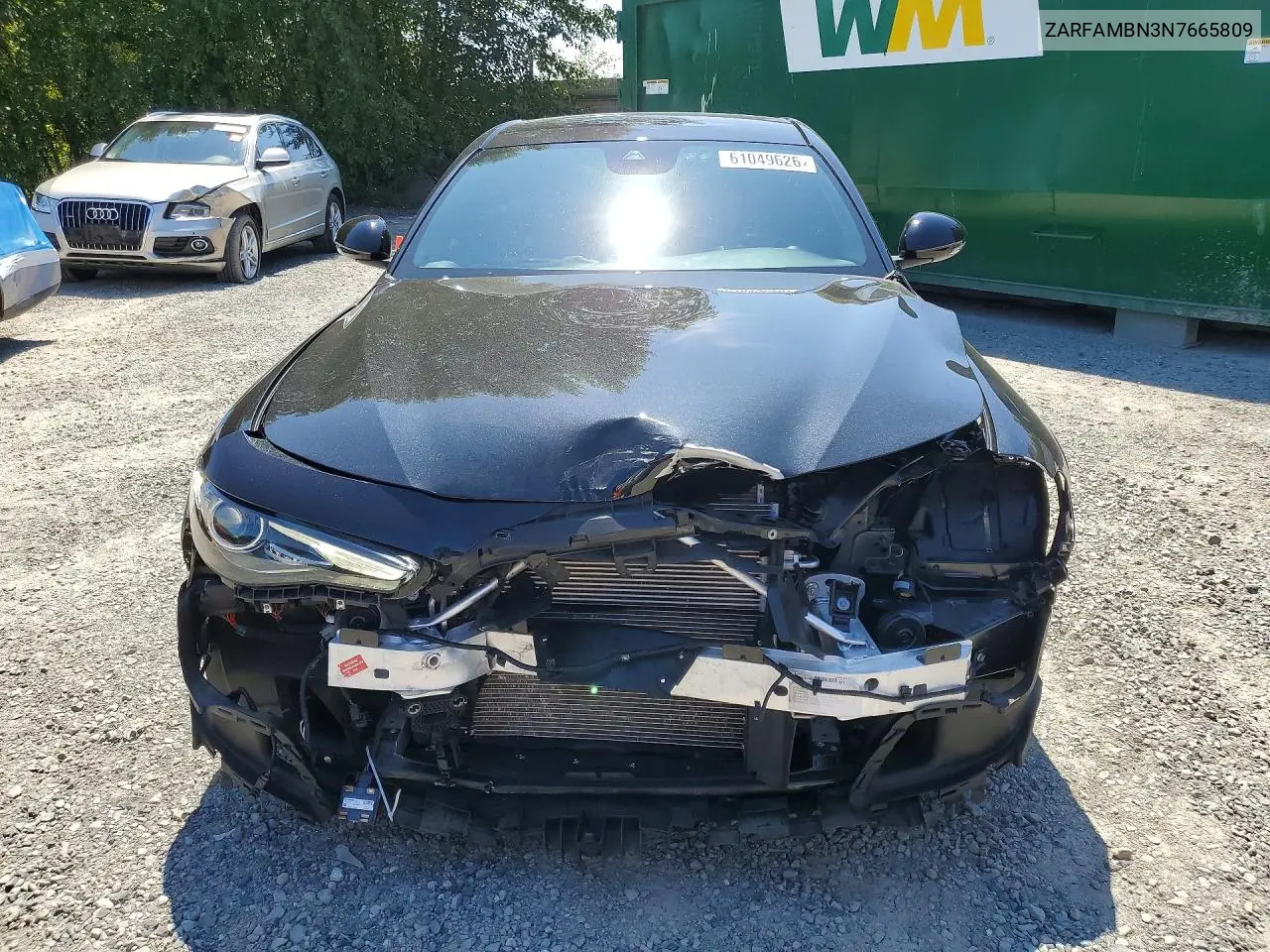 2022 Alfa Romeo Giulia Super VIN: ZARFAMBN3N7665809 Lot: 61049626