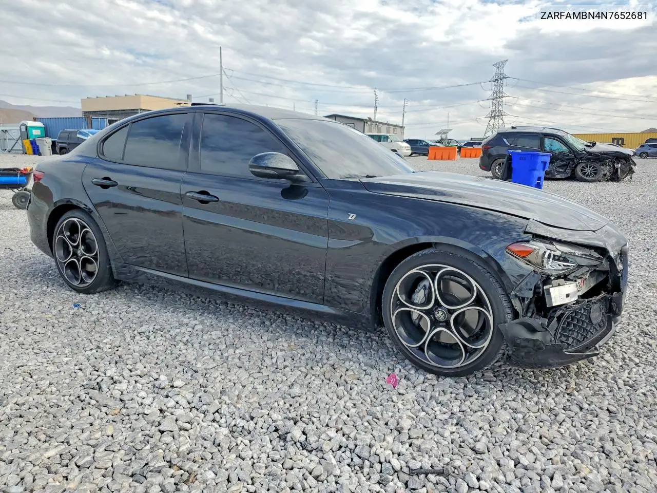 2022 Alfa Romeo Giulia Super VIN: ZARFAMBN4N7652681 Lot: 61185966