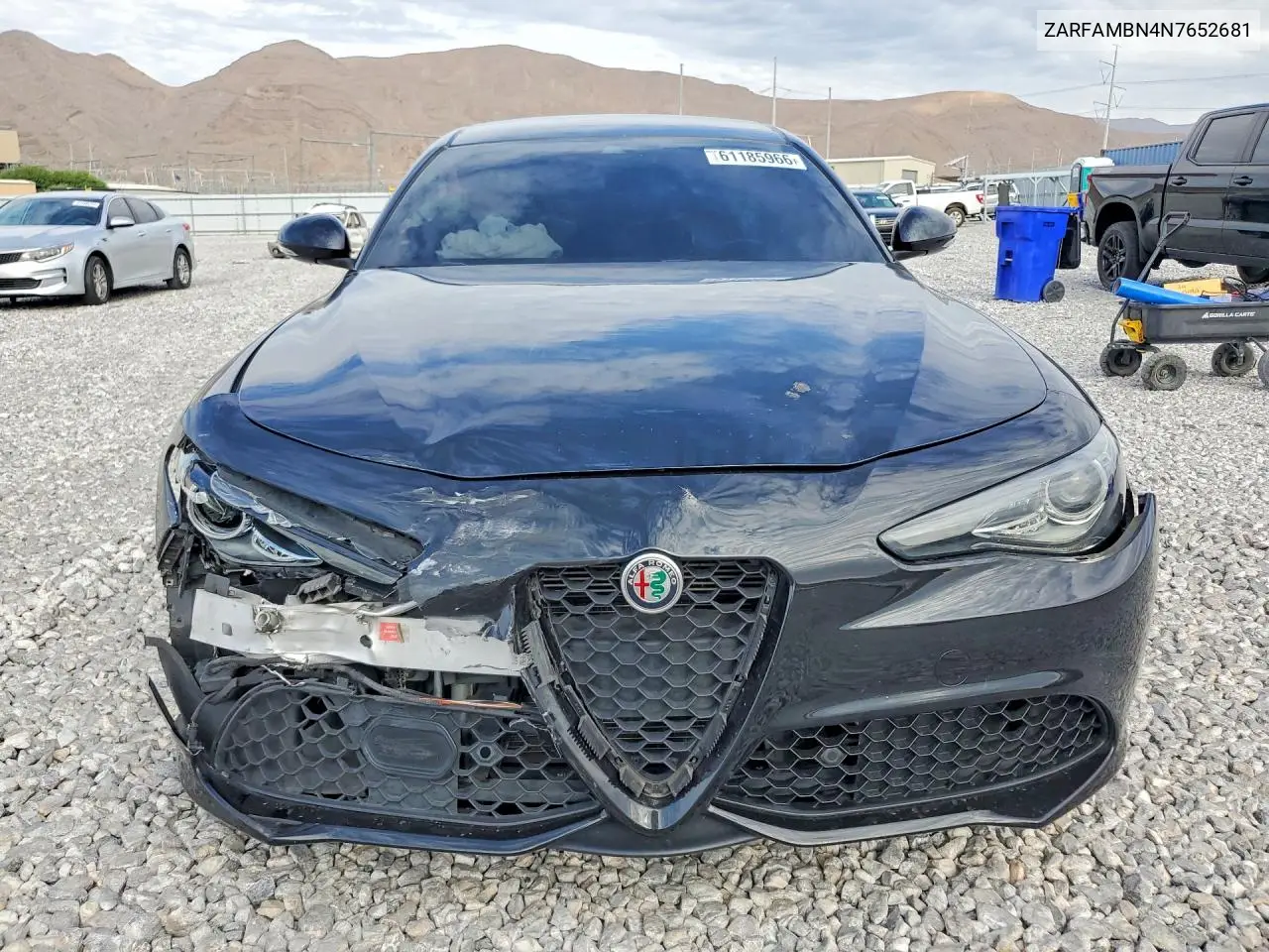 2022 Alfa Romeo Giulia Super VIN: ZARFAMBN4N7652681 Lot: 61185966