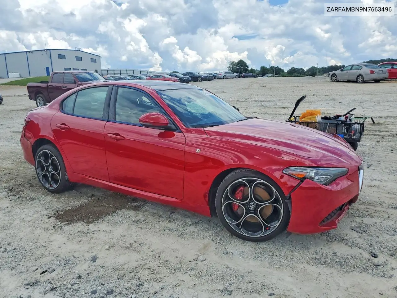 2022 Alfa Romeo Giulia Super VIN: ZARFAMBN9N7663496 Lot: 61314046