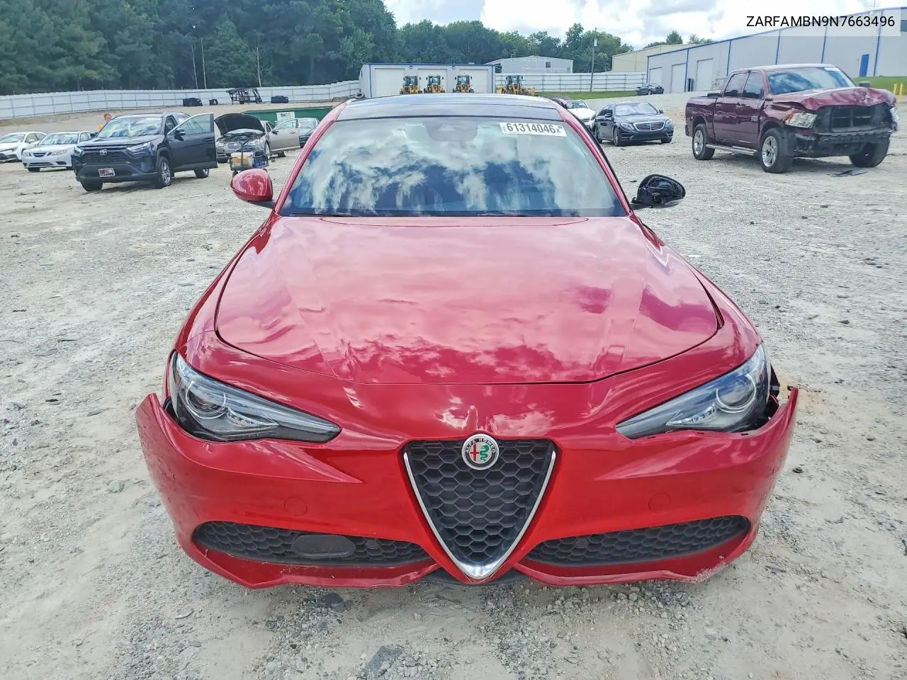2022 Alfa Romeo Giulia Super VIN: ZARFAMBN9N7663496 Lot: 61314046
