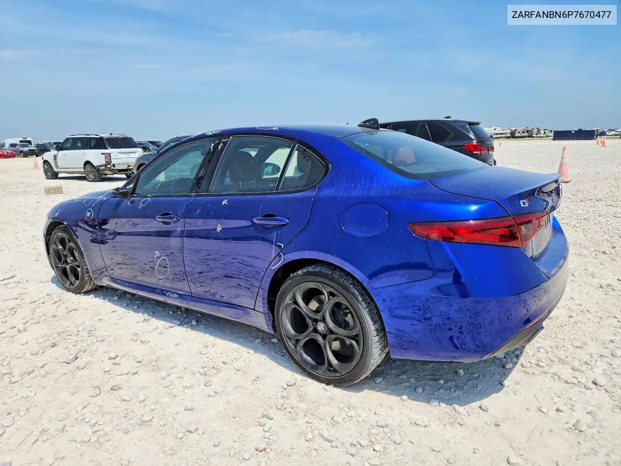 2023 Alfa Romeo Giulia Ti VIN: ZARFANBN6P7670477 Lot: 58481066