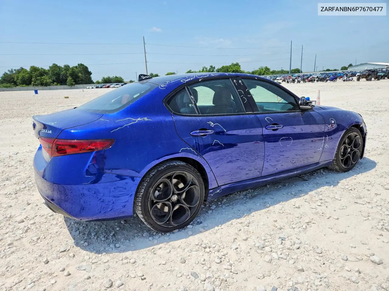 2023 Alfa Romeo Giulia Ti VIN: ZARFANBN6P7670477 Lot: 58481066