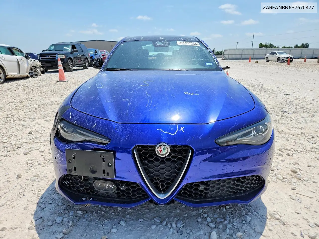 2023 Alfa Romeo Giulia Ti VIN: ZARFANBN6P7670477 Lot: 58481066