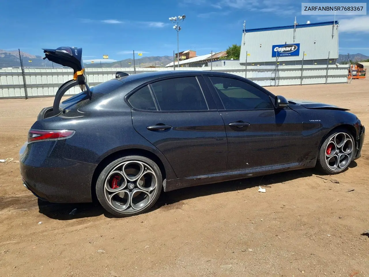 2024 Alfa Romeo Giulia Ti VIN: ZARFANBN5R7683367 Lot: 57434616