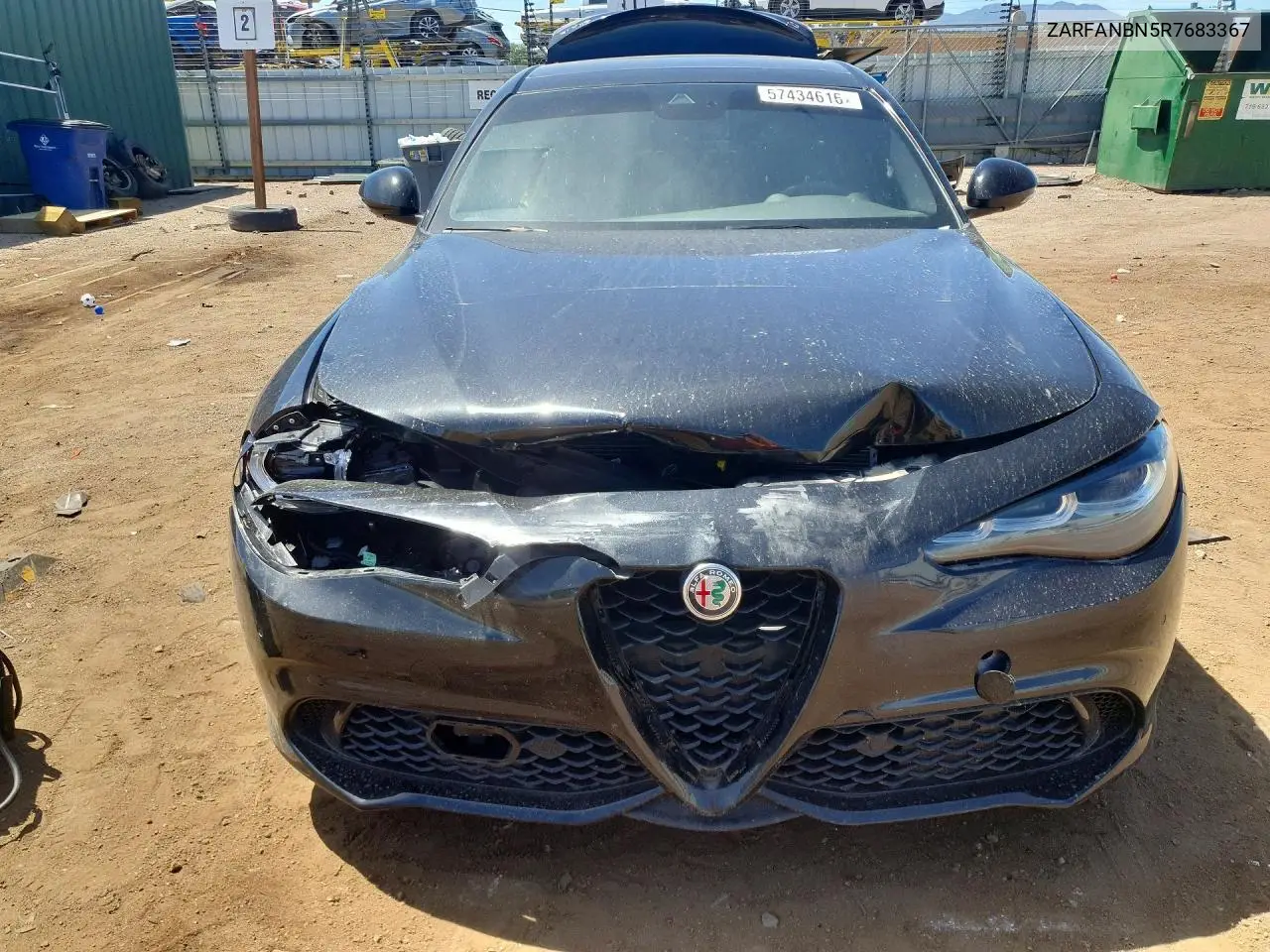 2024 Alfa Romeo Giulia Ti VIN: ZARFANBN5R7683367 Lot: 57434616
