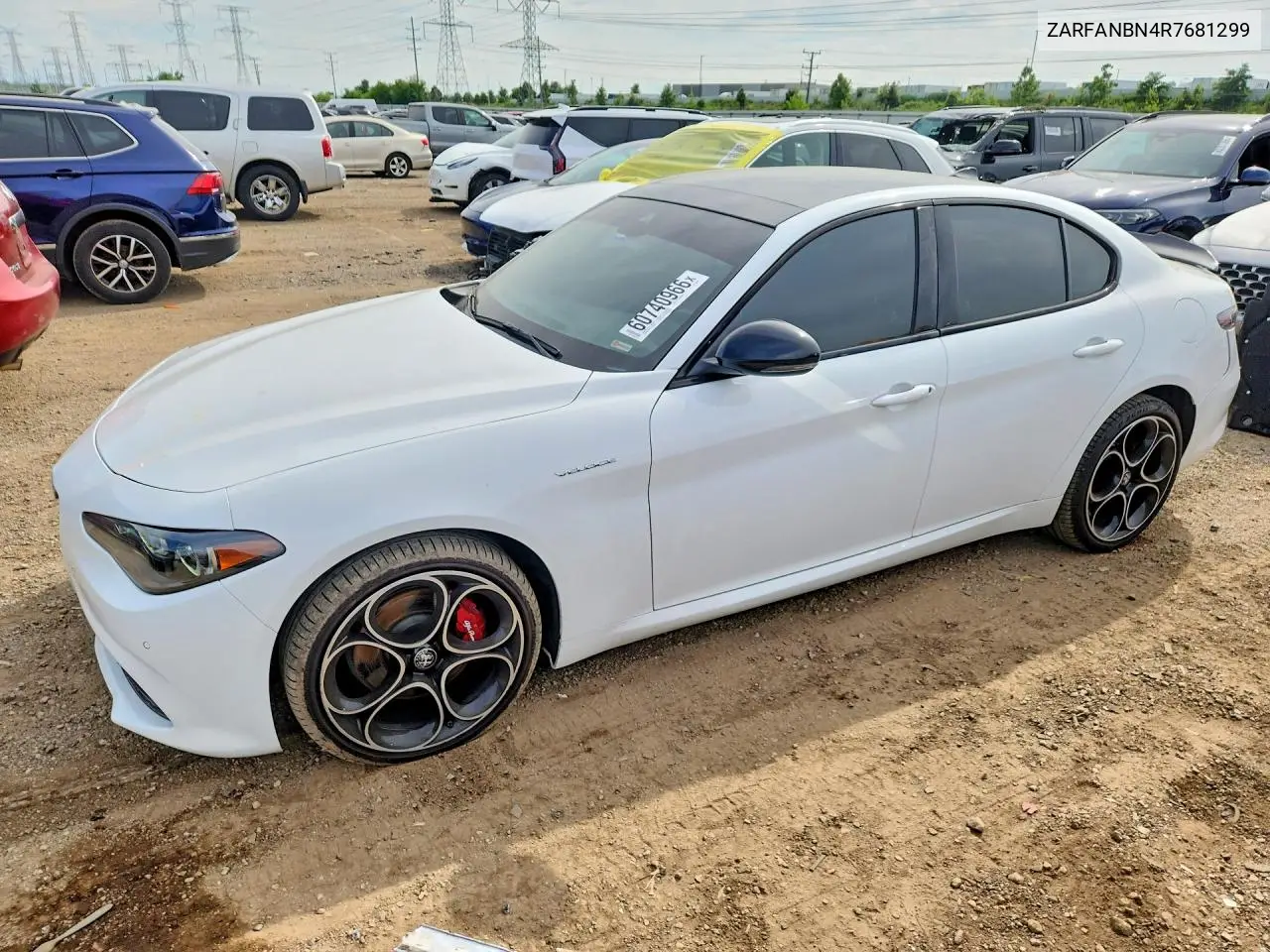 2024 Alfa Romeo Giulia Ti VIN: ZARFANBN4R7681299 Lot: 60740966