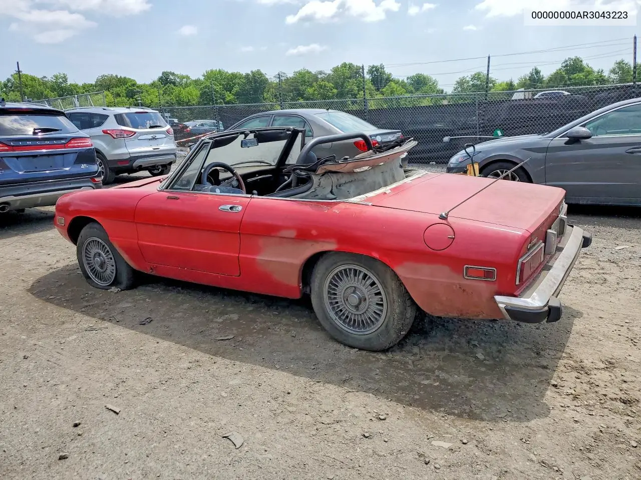 1974 Alfa Romeo Spider Veloce VIN: 00000000AR3043223 Lot: 56634696