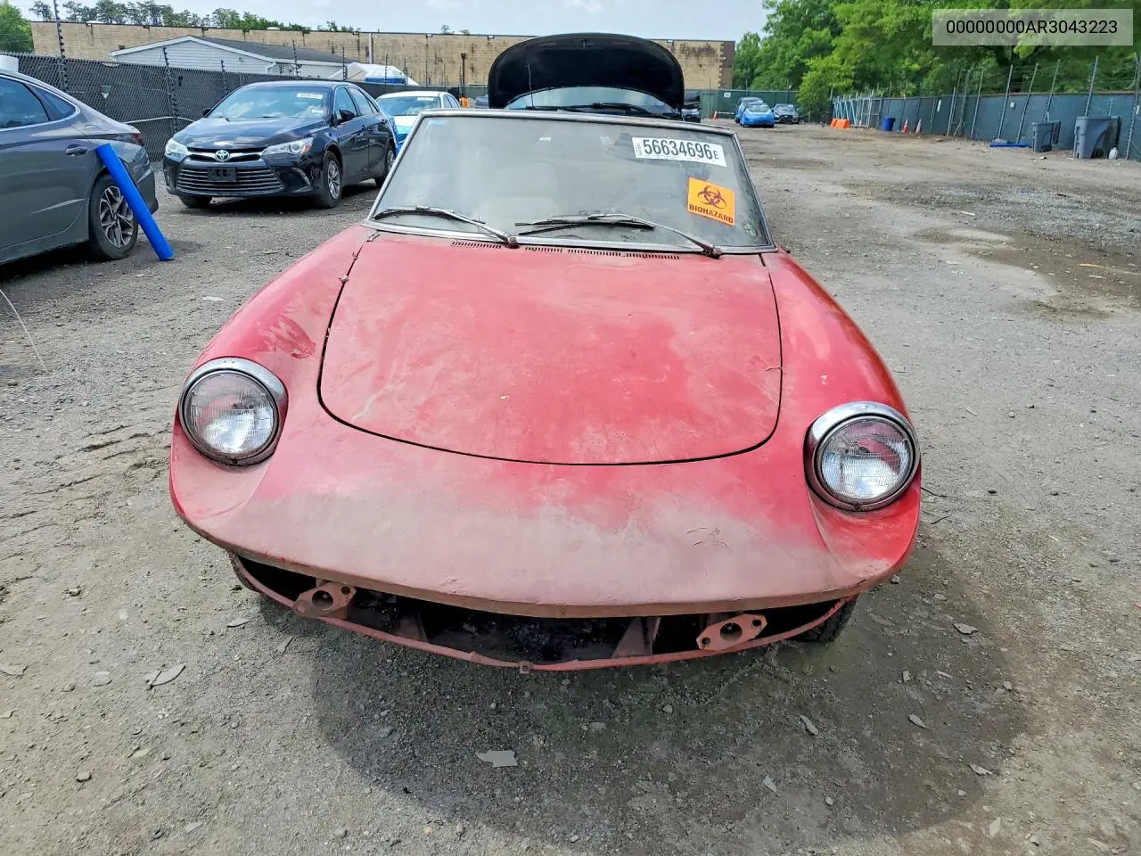 1974 Alfa Romeo Spider Veloce VIN: 00000000AR3043223 Lot: 56634696