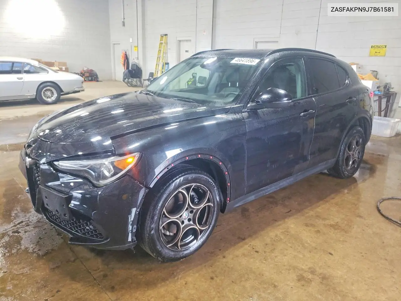 2018 Alfa Romeo Stelvio Sport VIN: ZASFAKPN9J7B61581 Lot: 46641896