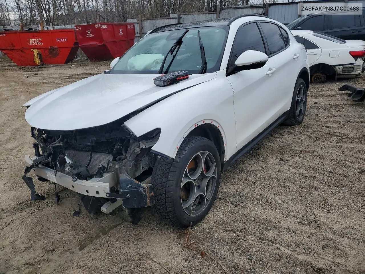 2018 Alfa Romeo Stelvio Sport VIN: ZASFAKPN8J7C00483 Lot: 49170856