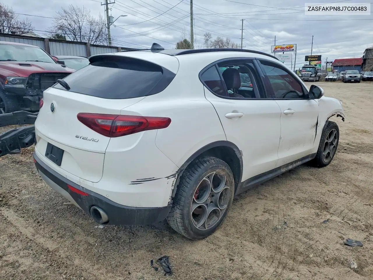 2018 Alfa Romeo Stelvio Sport VIN: ZASFAKPN8J7C00483 Lot: 49170856