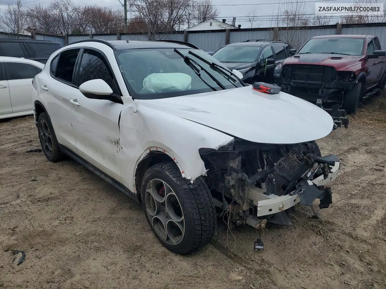 2018 Alfa Romeo Stelvio Sport VIN: ZASFAKPN8J7C00483 Lot: 49170856