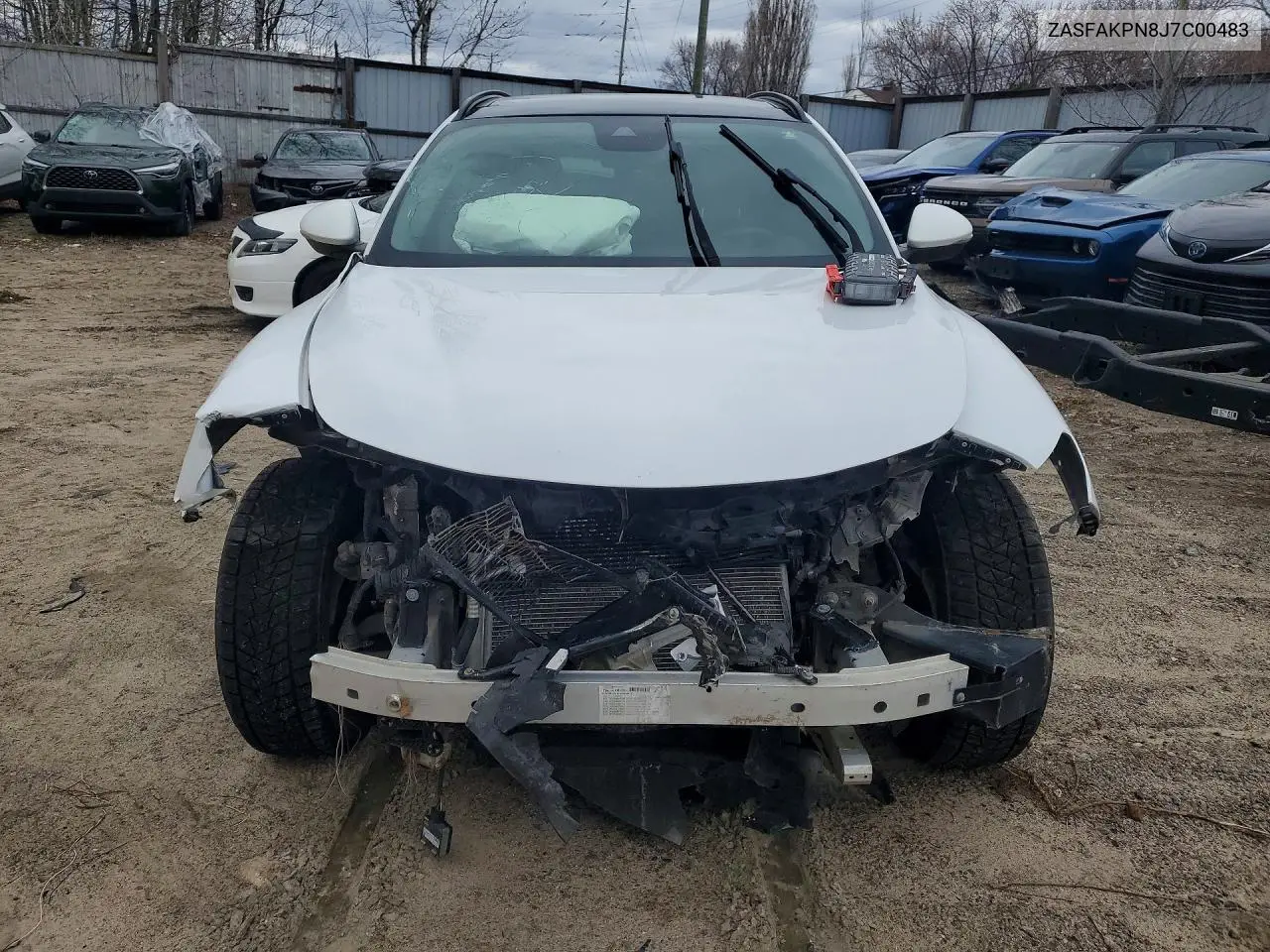 2018 Alfa Romeo Stelvio Sport VIN: ZASFAKPN8J7C00483 Lot: 49170856