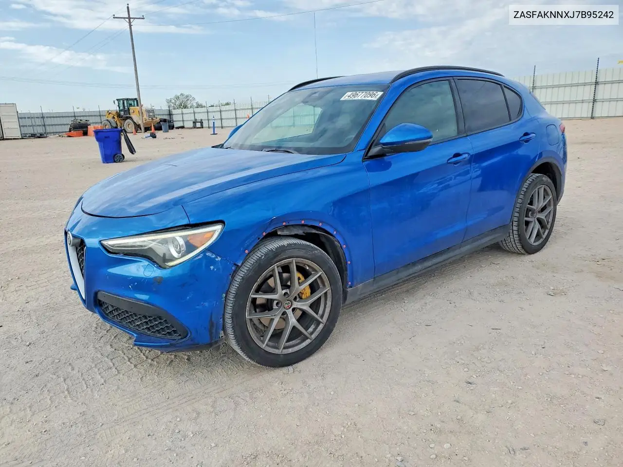 2018 Alfa Romeo Stelvio Ti Sport VIN: ZASFAKNNXJ7B95242 Lot: 49677096