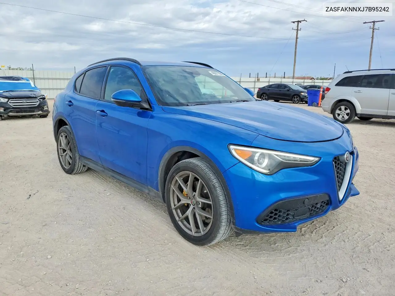2018 Alfa Romeo Stelvio Ti Sport VIN: ZASFAKNNXJ7B95242 Lot: 49677096