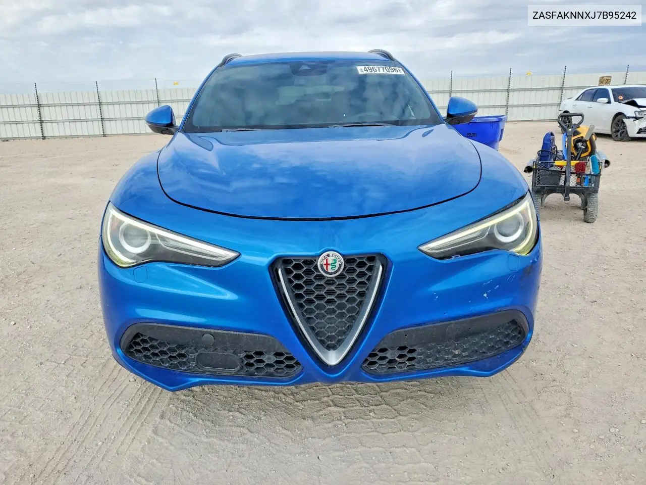2018 Alfa Romeo Stelvio Ti Sport VIN: ZASFAKNNXJ7B95242 Lot: 49677096